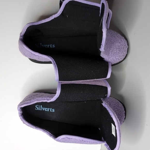 SILVERTS Women's Size US 12 Lavender Wide Non-Slip Indoor Slippers New w… - Picture 8 of 16